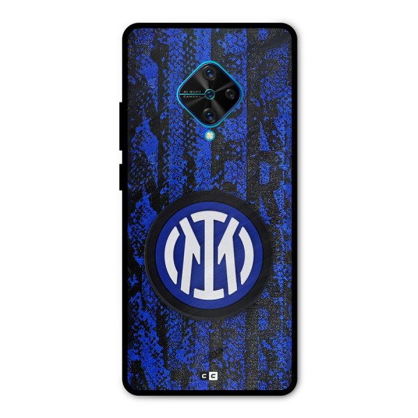 Inter Milan Texture Metal Back Case for Vivo S1 Pro