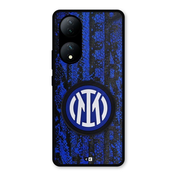 Inter Milan Texture Metal Back Case for Vivo T2