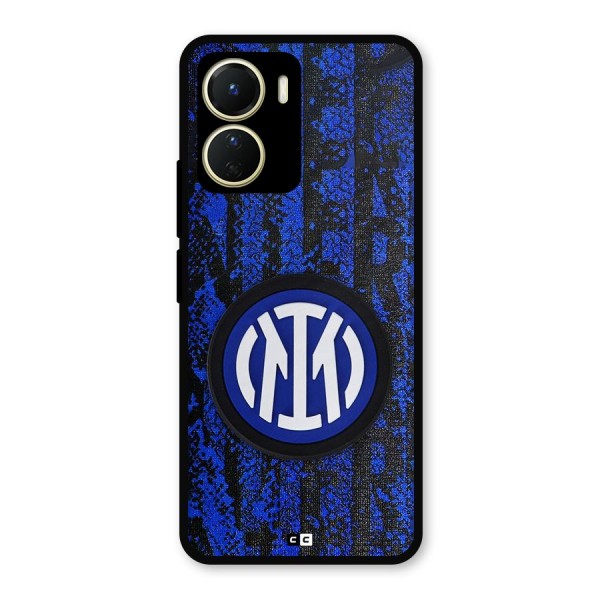 Inter Milan Texture Metal Back Case for Vivo T2x