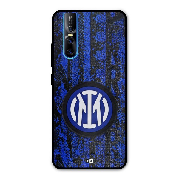 Inter Milan Texture Metal Back Case for Vivo V15 Pro