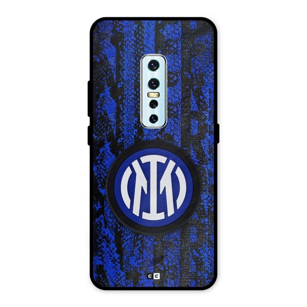 Inter Milan Texture Metal Back Case for Vivo V17 Pro