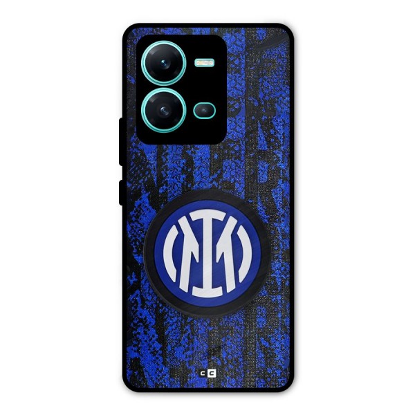 Inter Milan Texture Metal Back Case for Vivo V25