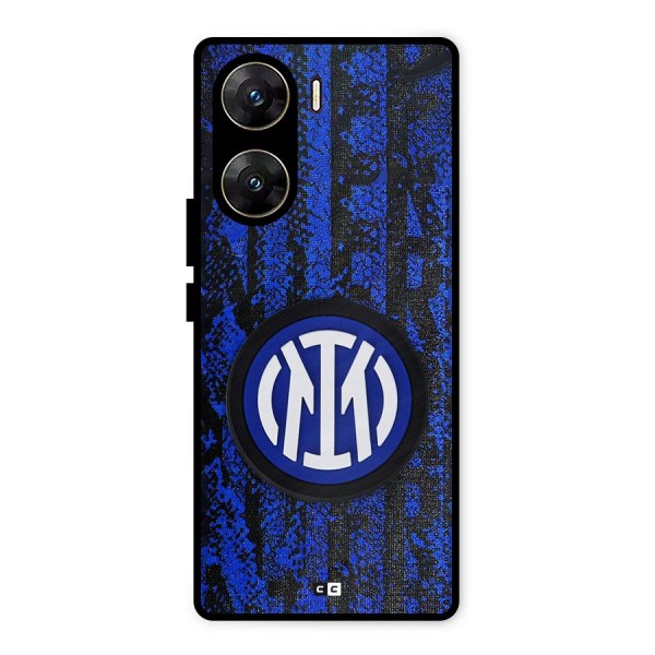 Inter Milan Texture Metal Back Case for Vivo V29e