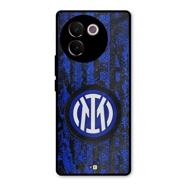 Inter Milan Texture Metal Back Case for Vivo V30e