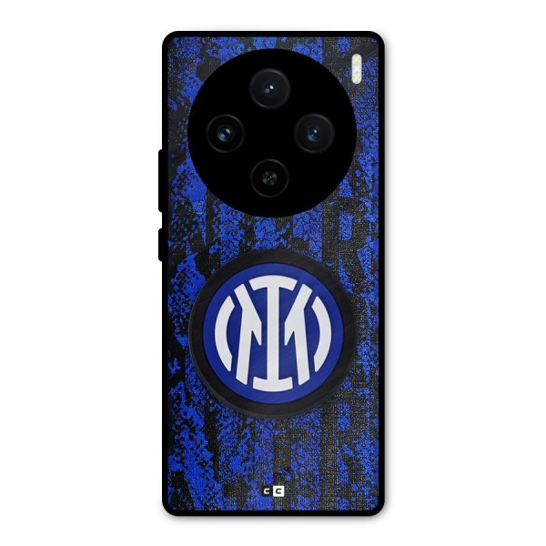 Inter Milan Texture Metal Back Case for Vivo X100