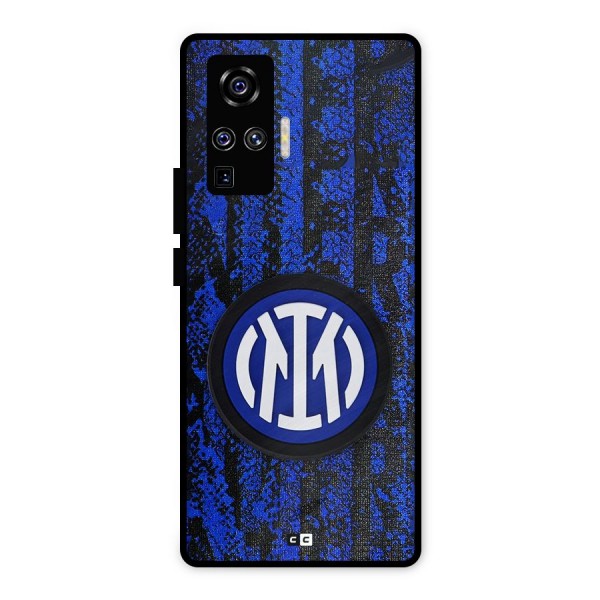 Inter Milan Texture Metal Back Case for Vivo X50 Pro