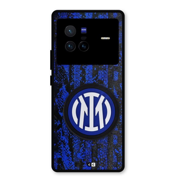 Inter Milan Texture Metal Back Case for Vivo X80