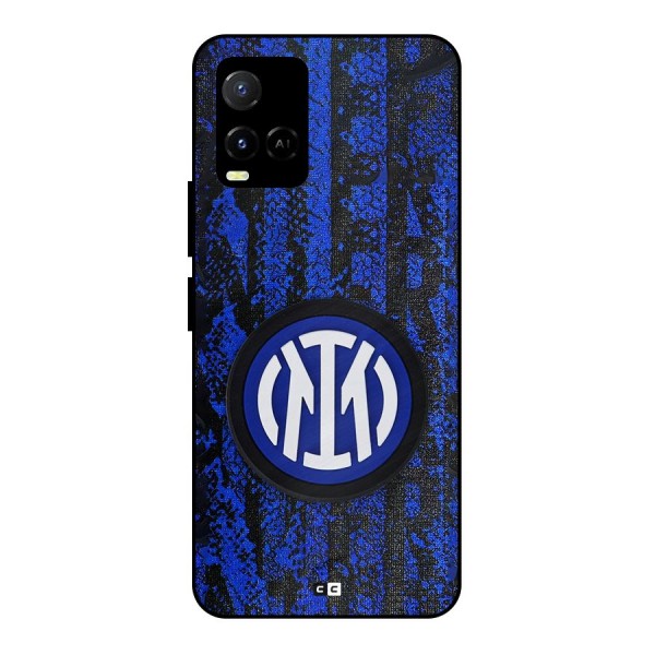 Inter Milan Texture Metal Back Case for Vivo Y21