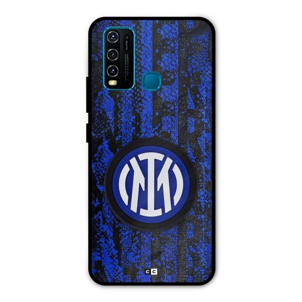 Inter Milan Texture Metal Back Case for Vivo Y30