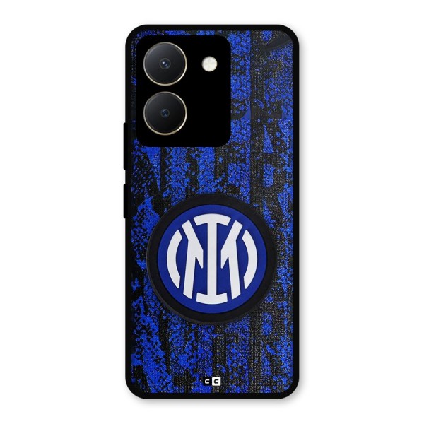 Inter Milan Texture Metal Back Case for Vivo Y36