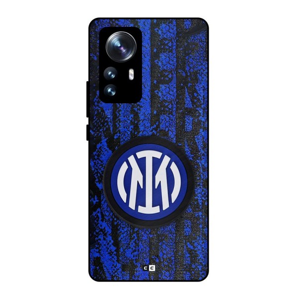 Inter Milan Texture Metal Back Case for Xiaomi 12 Pro