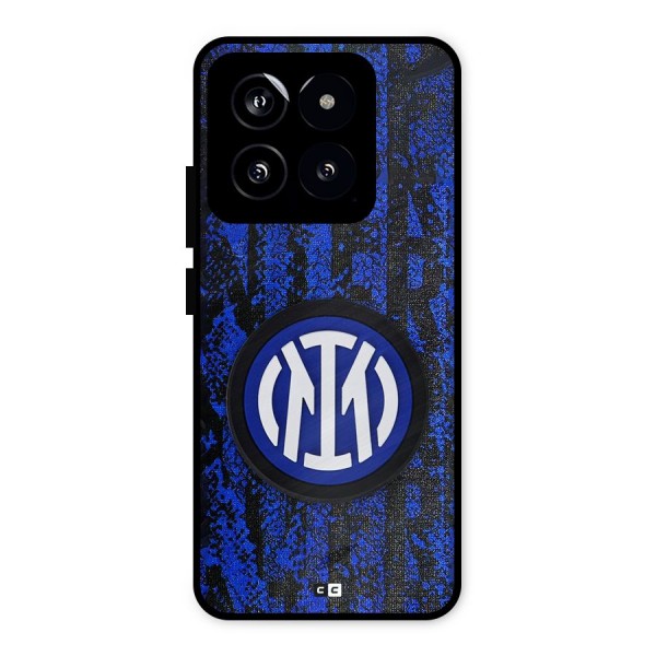 Inter Milan Texture Metal Back Case for Xiaomi 14