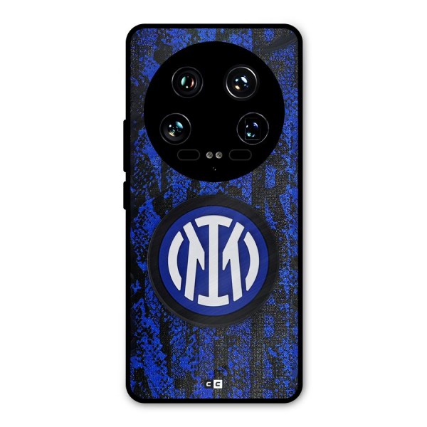 Inter Milan Texture Metal Back Case for Xiaomi 14 Ultra