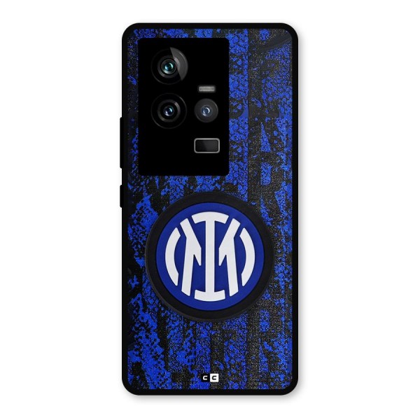 Inter Milan Texture Metal Back Case for iQOO 11 5G