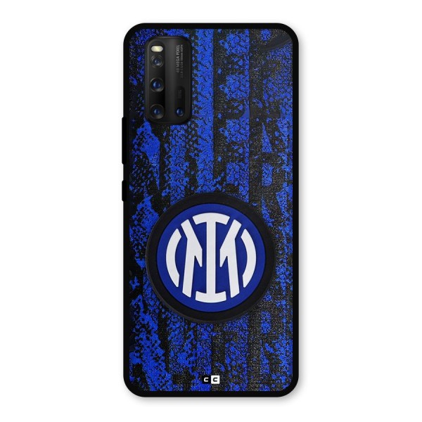 Inter Milan Texture Metal Back Case for iQOO 3