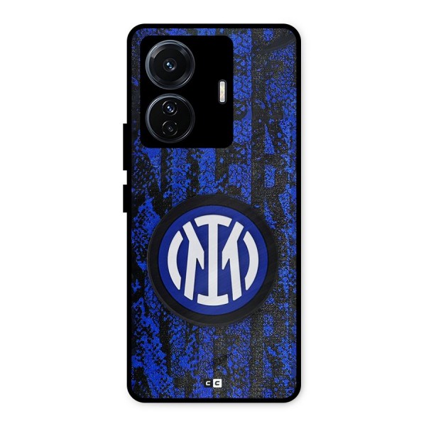 Inter Milan Texture Metal Back Case for iQOO Z6