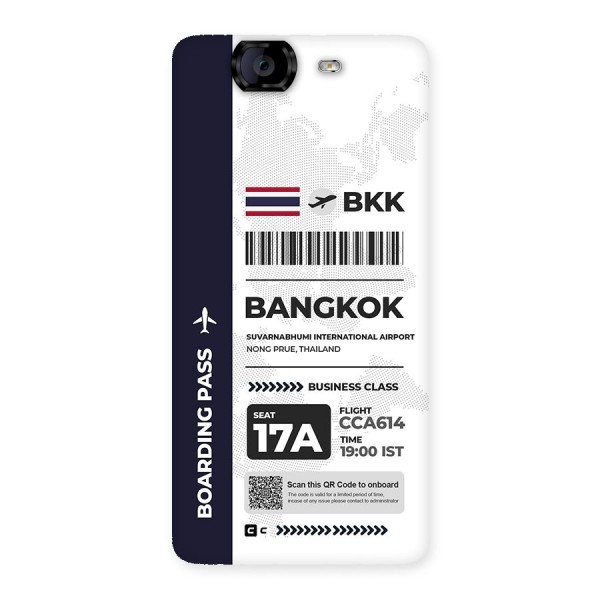 International Boarding Pass Bangkok Back Case for Canvas Knight A350