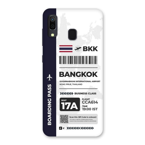 International Boarding Pass Bangkok Back Case for Galaxy A20