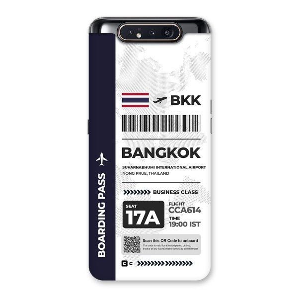 International Boarding Pass Bangkok Back Case for Galaxy A80