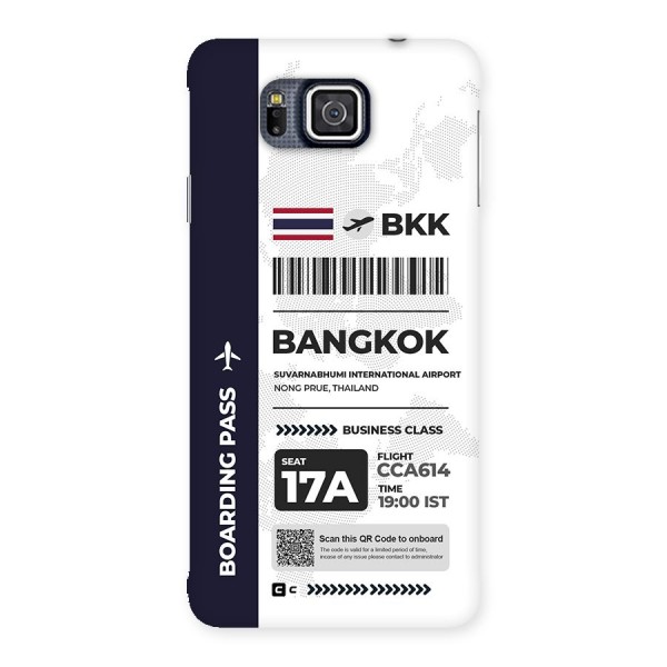 International Boarding Pass Bangkok Back Case for Galaxy Alpha