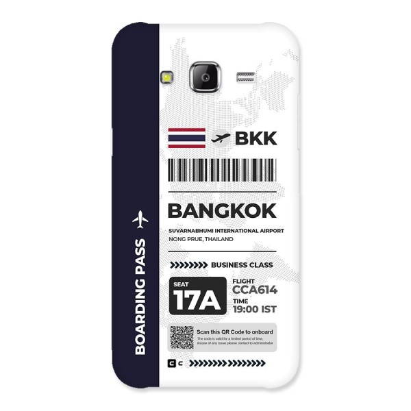 International Boarding Pass Bangkok Back Case for Galaxy J5