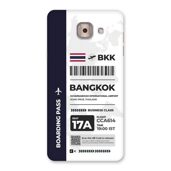 International Boarding Pass Bangkok Back Case for Galaxy J7 Max