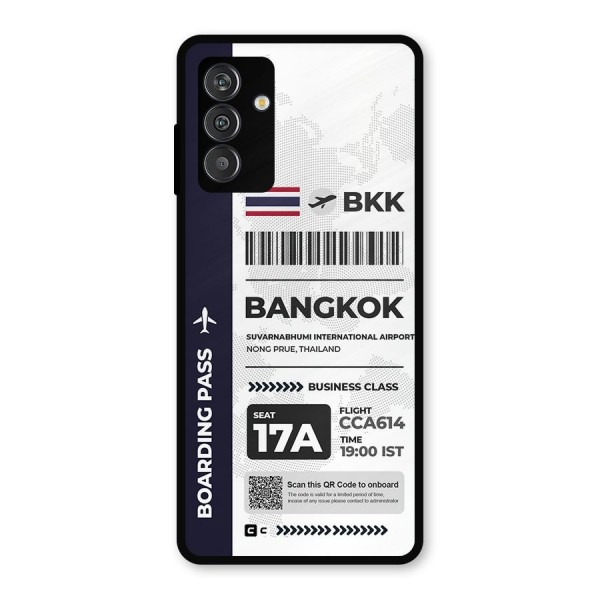 International Boarding Pass Bangkok Metal Back Case for Galaxy M13