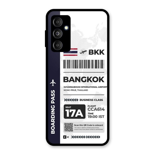 International Boarding Pass Bangkok Metal Back Case for Galaxy M14 5G