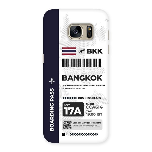 International Boarding Pass Bangkok Back Case for Galaxy S7