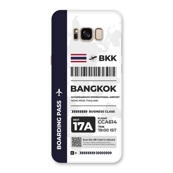 International Boarding Pass Bangkok Back Case for Galaxy S8 Plus