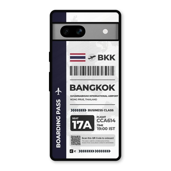 International Boarding Pass Bangkok Metal Back Case for Google Pixel 7a