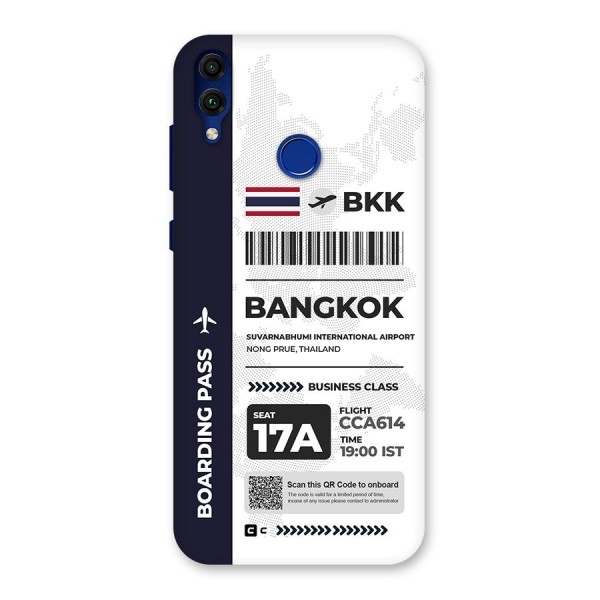 International Boarding Pass Bangkok Back Case for Honor 8C