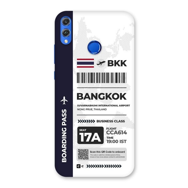 International Boarding Pass Bangkok Back Case for Honor 8X