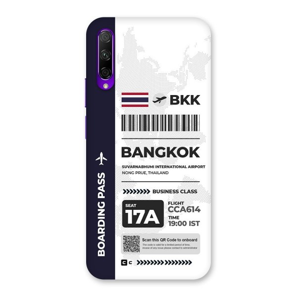 International Boarding Pass Bangkok Back Case for Honor 9X Pro