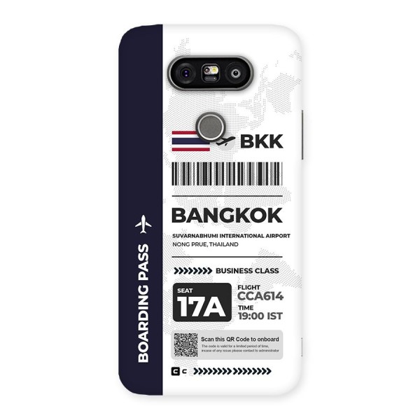 International Boarding Pass Bangkok Back Case for LG G5