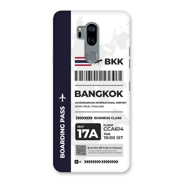 International Boarding Pass Bangkok Back Case for LG G7