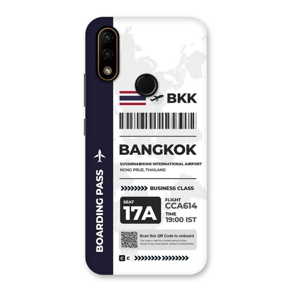 International Boarding Pass Bangkok Back Case for Lenovo A6 Note