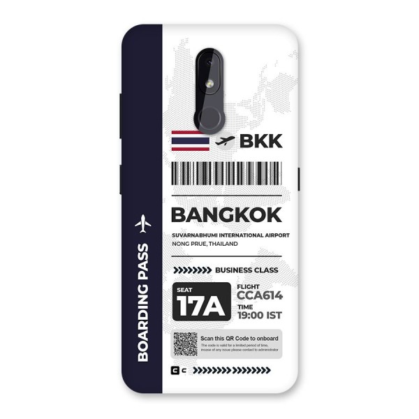 International Boarding Pass Bangkok Back Case for Nokia 3.2