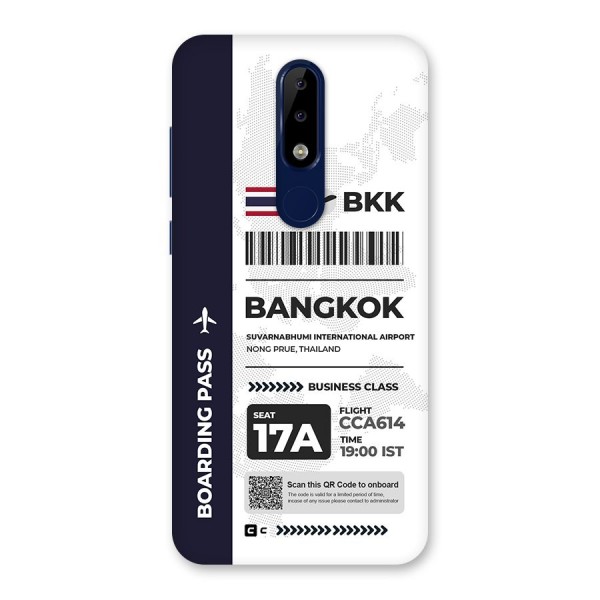 International Boarding Pass Bangkok Back Case for Nokia 5.1 Plus