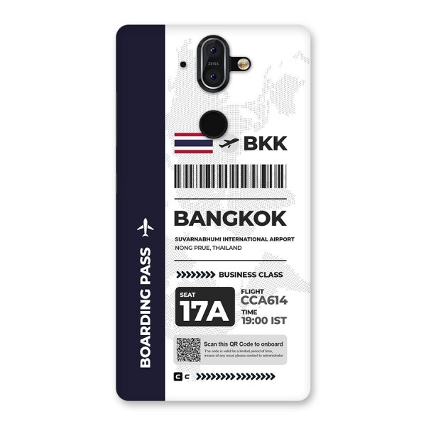 International Boarding Pass Bangkok Back Case for Nokia 8 Sirocco