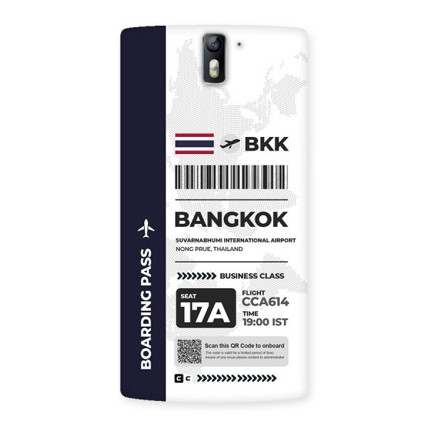 International Boarding Pass Bangkok Back Case for OnePlus One