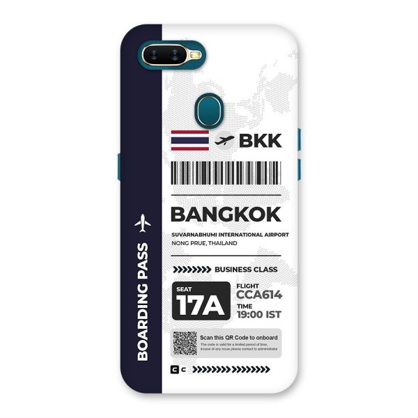 International Boarding Pass Bangkok Back Case for Oppo A11k