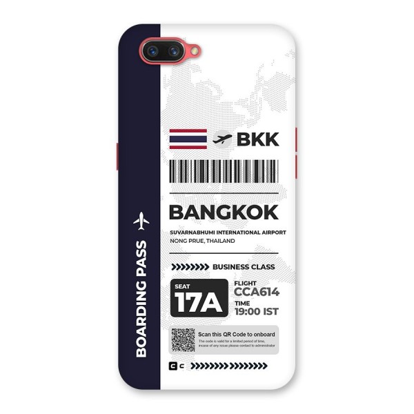 International Boarding Pass Bangkok Back Case for Oppo A3s