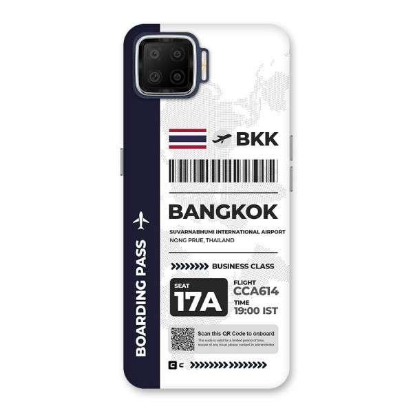 International Boarding Pass Bangkok Back Case for Oppo F17