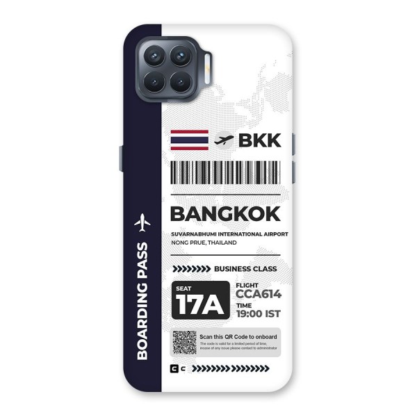 International Boarding Pass Bangkok Back Case for Oppo F17 Pro