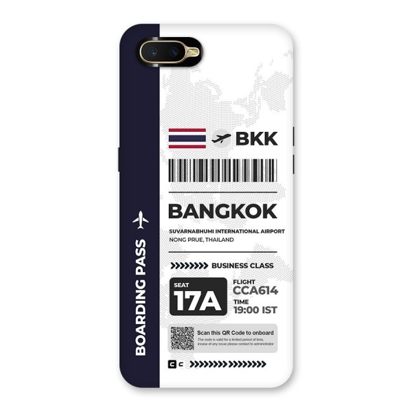 International Boarding Pass Bangkok Back Case for Oppo K1