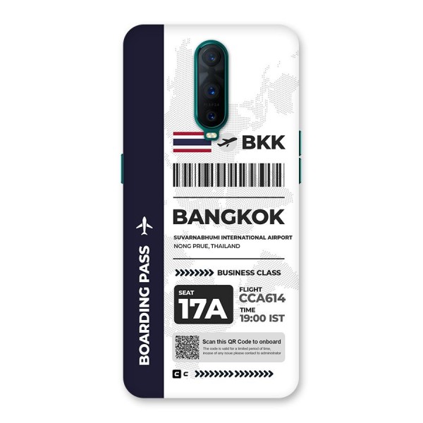 International Boarding Pass Bangkok Back Case for Oppo R17 Pro