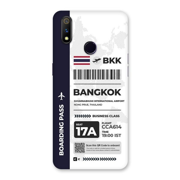 International Boarding Pass Bangkok Back Case for Realme 3 Pro