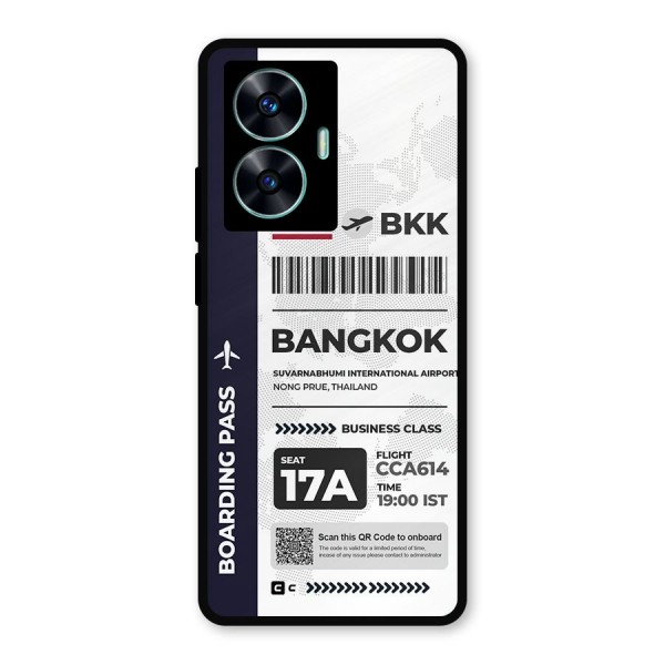 International Boarding Pass Bangkok Metal Back Case for Realme C55