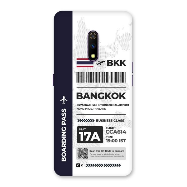 International Boarding Pass Bangkok Back Case for Realme X